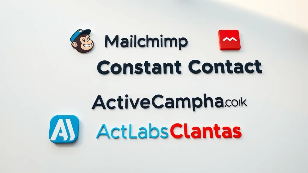 Icons of leading marketing automation and email marketing platforms for small businesses