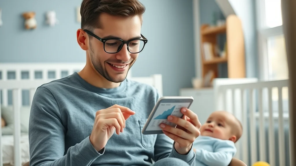 Tech-savvy parent using CHLabs postpartum coaching app