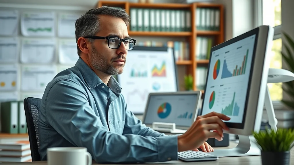 accounting software for small businesses - professional bookkeeping in an organized office