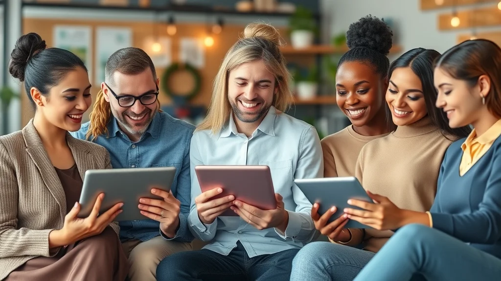 Diverse small business clients using HR payroll software for real estate, travel, and wedding planning