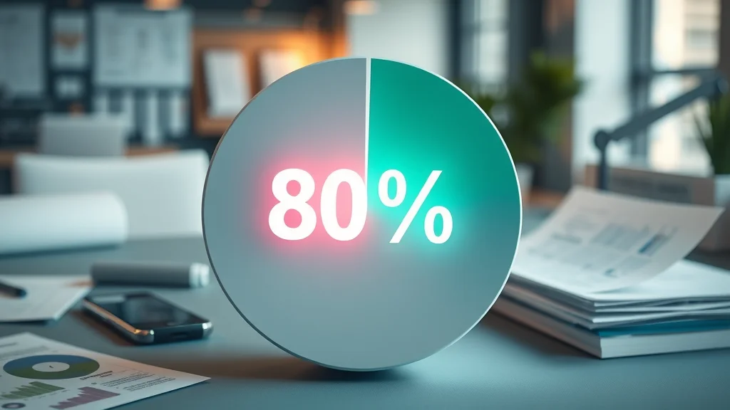 Pie chart illustrating 80/20 rule in email marketing automation for small businesses