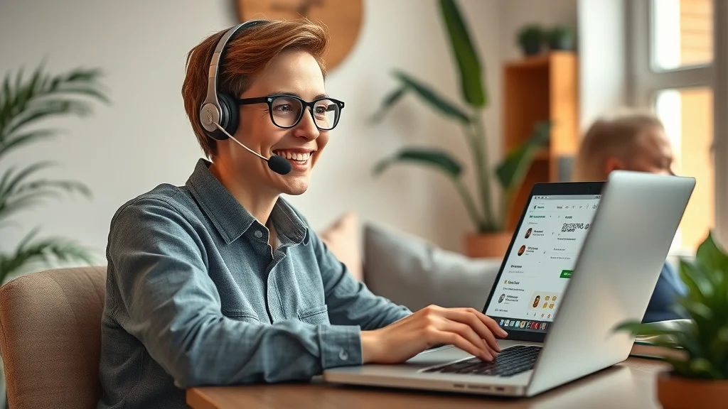 crm software for small businesses - entrepreneur managing customer relationship on laptop