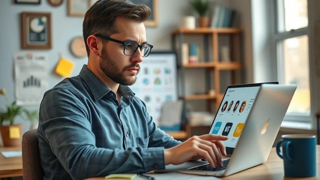 Business owner analysing document management and esignature software options for choosing the best solution for their needs