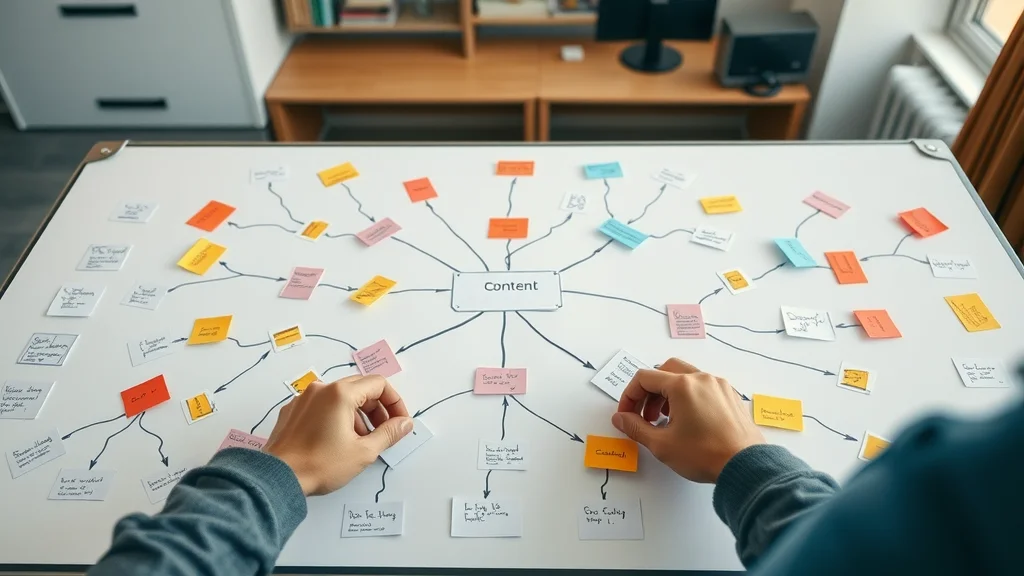 Mind map visualization of website content structure for strong web content management