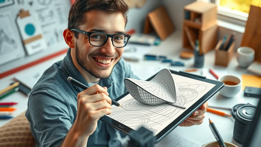 designer using SketchUp software architecture tool for fast 3D concept visualization and interior space planning