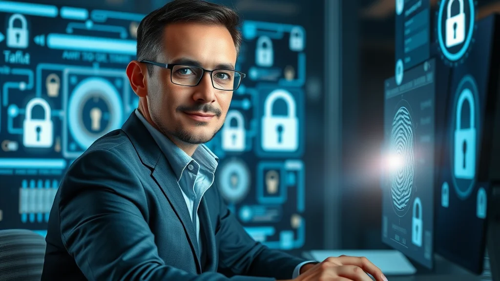 IT professional ensuring HR payroll software data security using biometric authentication