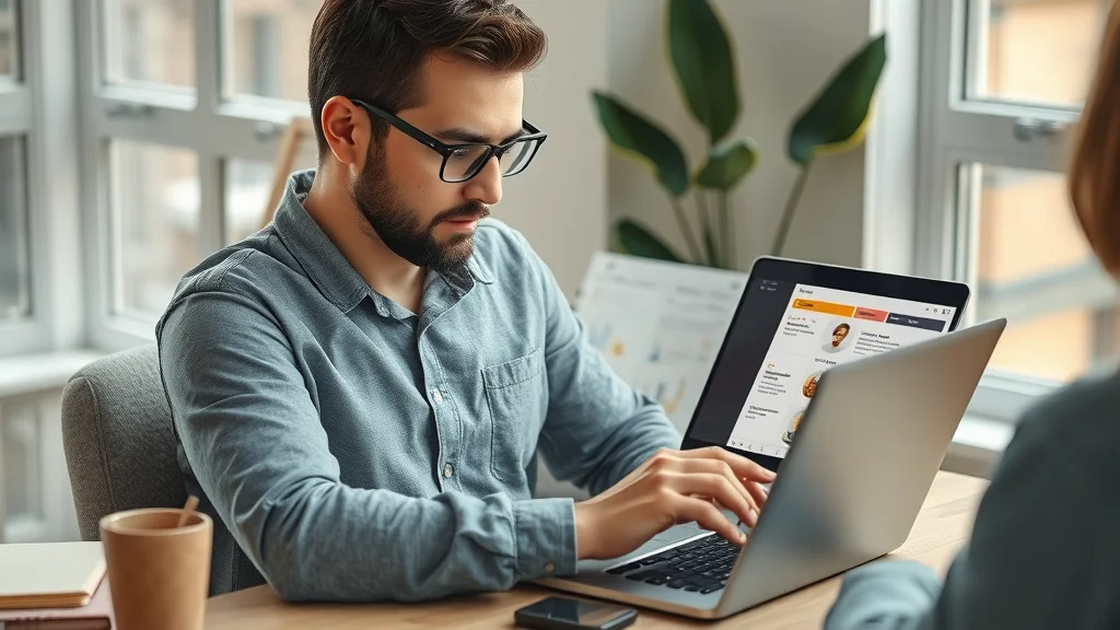 Business decision-maker evaluating software free trials and comparing management consulting apps for cost-benefit analysis.