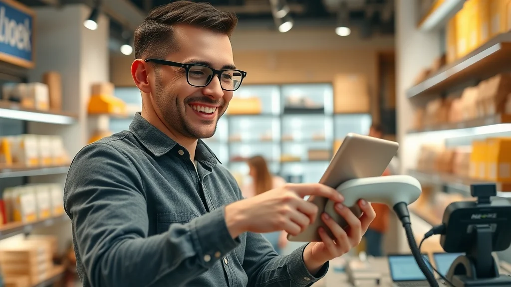 online payment and e-commerce software for small businesses - owner processing orders in a retail shop